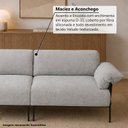 Ver mais imagens de Sofá Living Modular Industrial 3 Lugares Basileia 340cm Yescasa Veludo Tx Cinza Prata
