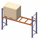 Ver imagem 2 de Porta Palet Mini - 500kg P/ Nível - Largura de 1,8m - Módulo Continuação Sa Grupo