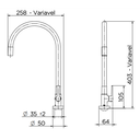 Ver imagem 3 de Torneira para cozinha de mesa Galiflex cinza - 00966963 Docol