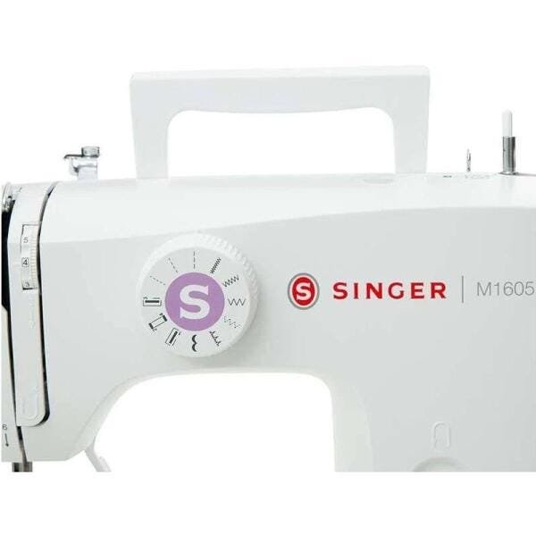 Máquina de Costura Doméstica SINGER Mecânica 6 pontos M1605 - 127v - 12