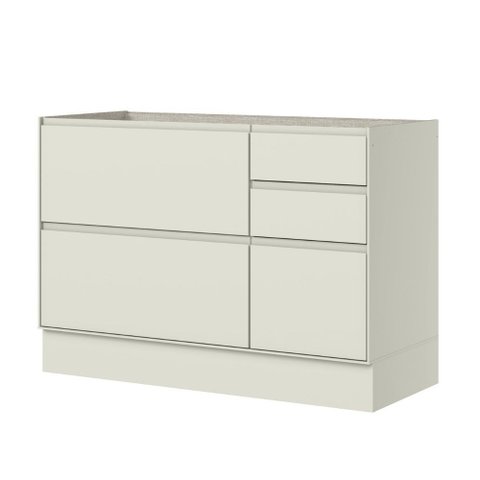 Balcão de Pia 1 Porta 4 Gavetas Fineze Henn 120cm (sem Tampo) Modulado