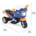 Ver imagem 3 de Moto Elétrica Homeplay Speed Chopper Azul - 248