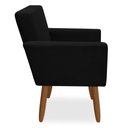 Ver imagem 4 de Kit 2 Poltronas Decorativa Nina Veludo Preto