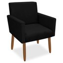 Ver imagem 6 de Kit 2 Poltronas Decorativa Nina Veludo Preto