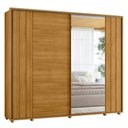Ver imagem 2 de Guarda Roupa Casal Dalí 2 Portas Espelho Madetec:cumaru