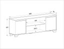 Ver mais imagens de Kit Rack 2 portas + Estante 1 porta Benevello 2042 Branco/ - Quiditá