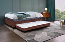 Ver imagem 1 de Bicama Solteiro Serenelife - Suede Marrom