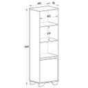 Ver imagem 4 de Kit Rack 2 portas + Estante 1 porta Benevello 2041 Branco/ - Quiditá