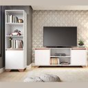 Ver imagem 1 de Kit Rack 2 portas + Estante 1 porta Benevello 2041 Branco/ - Quiditá