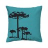 Capa de almofada VivaIN - Coleção Ícones do Brasil - azul Pinheiro Preto - 1