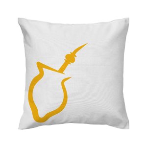 Capa de almofada VivaIN - Coleção Ícones do Brasil - branca Chimarrão