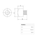 Ver imagem 2 de Borda Plástica Vermelho para Martelos em Abs Fixação por Rosca 40 Mm Tramontina Pro 40671041