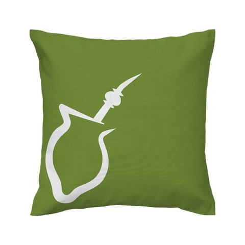 Capa de almofada VivaIN - Coleção Ícones do Brasil - verde Chimarrão
