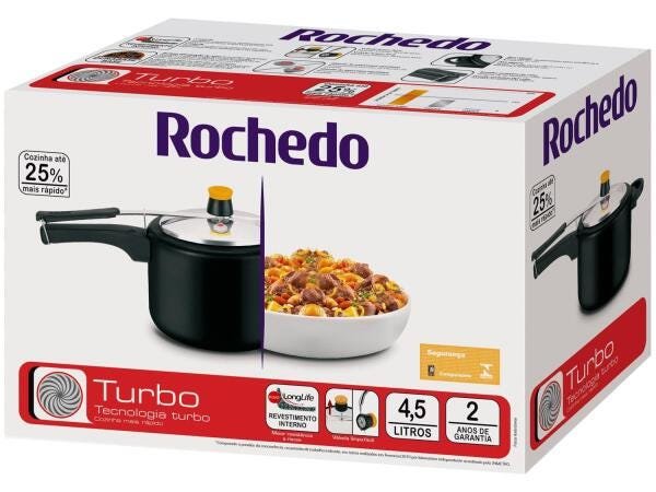 Panela de Pressão Rochedo Turbo - 4,5L - 3
