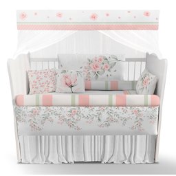 Kit Berço Enxoval de Bebê Floral - 1
