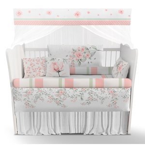 Kit Berço Enxoval de Bebê Floral