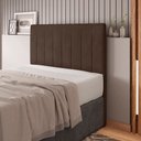Ver imagem 7 de Cabeceira Cama Box Casal Queen Size Ivana 160cm Veludo Marrom - Desk Design