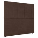 Ver imagem 1 de Cabeceira Cama Box Casal Queen Size Ivana 160cm Veludo Marrom - Desk Design