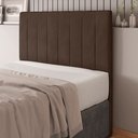 Ver imagem 2 de Cabeceira Cama Box Casal Queen Size Ivana 160cm Veludo Marrom - Desk Design