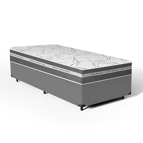 Cama Box com Colchão de Molas Ensacadas Luve Solteiro 88cm