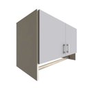 Ver imagem 1 de Armário Suspenso para Lavandeira com Suporte para Cabides