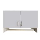 Ver imagem 2 de Armário Suspenso para Lavandeira com Suporte para Cabides