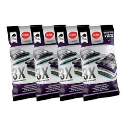 Kit 4 Sacos Organizadores a Vácuo Viagem Mala Armários Closet Lençol Toalhas Travesseiro - 1