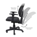 Ver imagem 3 de Cadeira Giratória Executiva Costura com Regulagem no Encosto