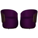 Ver imagem 1 de Kit 2 Poltronas para Recepção Escritório e Clínica - Veludo - Sv Decor:roxo