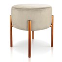 Ver imagem 7 de Kit 2 Puffs Iron Suede Cobre Bege