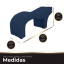 Ver imagem 5 de Maca Estofada Capitone Reclinável Julia para Estetica Facial Sombrancelha e Cílios Suede