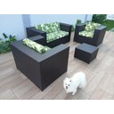 Ver imagem 3 de Jogo Cadeiras Fibra Sintética 1 Sofá 2 Poltronas 1 Centro para Ambiente Intérno e Externo Jardim
