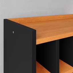 Aparador Retrô Cantinho Café Barzinho com Adega Vinho Sala Cozinha Pequena – Baden Preto/ - 3