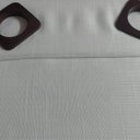 Ver imagem 3 de Cortina Voil Cambraia de Linho Sintético com Forro 4,00x2,60 Branco Doural