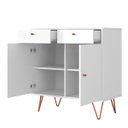 Ver imagem 3 de Aparador Retro Metal Onix Branco Ac