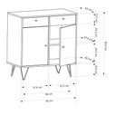 Ver imagem 6 de Aparador Retro Metal Onix Branco Ac