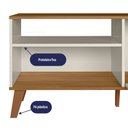 Ver imagem 4 de Rack Bancada para Tv 50 Polegadas 120cm Madri - Ssx Multicoisas