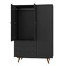 Guarda-Roupa Retrô 20 Preto Ac/Preto Ac - 4