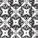 Ver imagem 2 de Papel de Parede Autocolante Azulejo 3D Arabesco em Tons de Preto e Branco