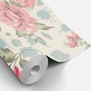 Ver imagem 2 de Papel De Parede Autocolante Rose Rosas Para Quarto E Sala