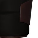 Ver imagem 5 de Kit 2 Poltronas Organica Beatriz Veludo Preto C/ Composê Corano Marrom - Lm Decor