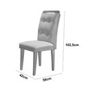 Ver imagem 4 de Mesa de Jantar Olímpia 120cm Mdf Canto Copo e com 4 Cadeiras Carol