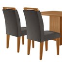 Ver imagem 7 de Mesa de Jantar Olímpia 120cm Mdf Canto Copo e com 4 Cadeiras Carol