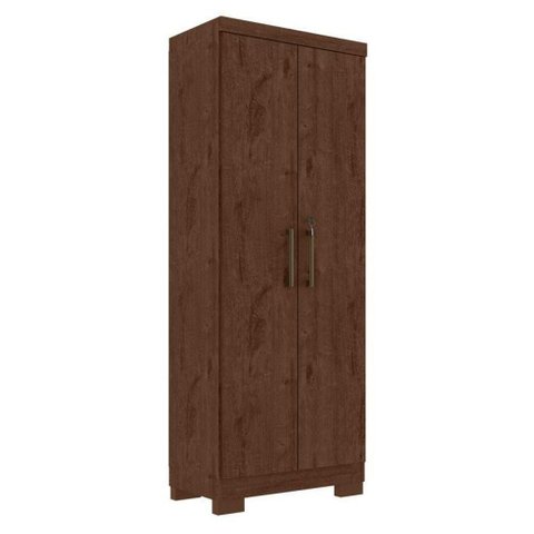Armário Multiuso Max Plus 2 Portas MDP 60,9cm Jacarandá Fosco Zanzini Móveis