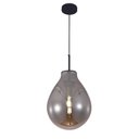 Ver imagem 1 de Pendente Preto com Vidro Fumê 40cm 1E27 PARIS LUZ