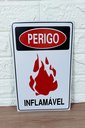 Ver imagem 3 de Placa de Sinalização Perigo Inflamavel 20 X 30 Cm