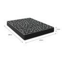 Ver imagem 2 de Colchão Viúva Aloa 128 Espuma D20 - Tampo Preto 12cm