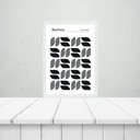 Ver imagem 1 de Quadro Bauhaus Grey - Minimalist Tears 24x18cm:moldura Branca