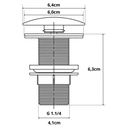 Ver imagem 5 de Válvula Ralo Click Abs Inteligente Inox P/cuba Preto 1.1/4