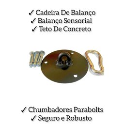 Suporte para Saco de Pancada Teto de Concreto Laje Tulipa - 4
